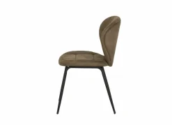 Stoel Factory 50x57x84cm - stof - bruin