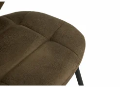 Stoel Factory 50x57x84cm - stof - bruin