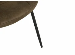 Stoel Factory 50x57x84cm - stof - bruin