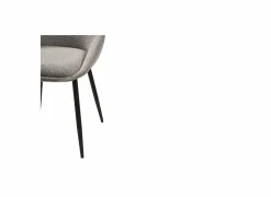 Stoel Figo 50x47x87cm - stof - grijs