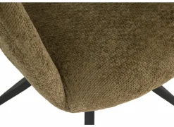 Stoel Indy  58x60x85cm - stof - curry