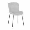 Stoel Jutta 48x57,5x81cm - polyestervezel - lichtgrijs