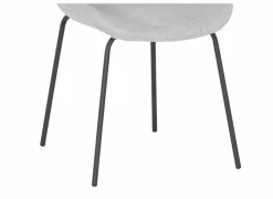 Stoel Jutta 48x57,5x81cm - polyestervezel - lichtgrijs