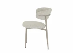 Stoel Luke 54,5x58x79cm - bouclé - taupe beige