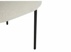 Stoel Luke 54,5x58x79cm - bouclé - wit