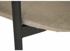 Stoel Mirror 56x54x76cm - stof - creme & natuur