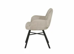 Stoel Nelson 58x63x85cm - stof - toffee