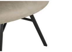 Stoel Nelson 58x63x85cm - stof - toffee