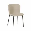 Stoel Noemie 49x53,5x80,5cm - stof - beige