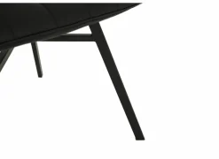 Stoel S190 45,5x56x87,5cm - lederlook - zwart