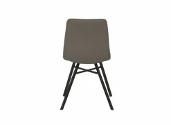 Stoel S190 45,5x56x87,5cm - lederlook - cappucino