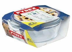 Stoofpot Pyrex 4 in 1  21x18x8cm - borosilicaatglas - transparant