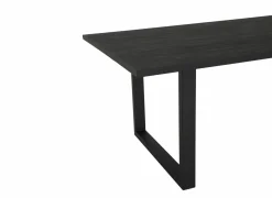 Tafel Aquilano 240x110cm - acacia massief & metaal - zwart