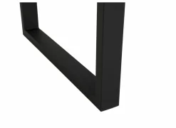 Tafel Aquilano 240x110cm - acacia massief & metaal - zwart