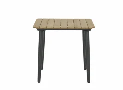 Tafel Brisk 80x80cm - teak massief & aluminium  - naturel