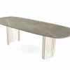 Tafel Canvas 180/260x100cm - HPL - marmor lugano & sable