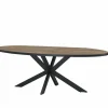 Tafel Estrella Etienne 220x110cm - meubelplaat - industrial oak