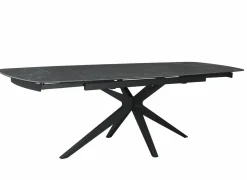 Tafel Hannibal 180/260x90cm - keramiek - zwart