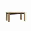 Tafel Kaszimiro 160/200x90cm - decor - waterford eik & zwart