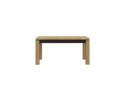 Tafel Kaszimiro 160/200x90cm - decor - waterford eik & zwart