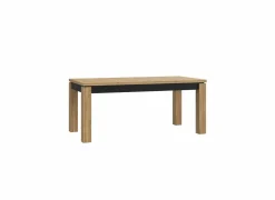 Tafel Kaszimiro 180/220x90cm - decor - waterford eik & zwart