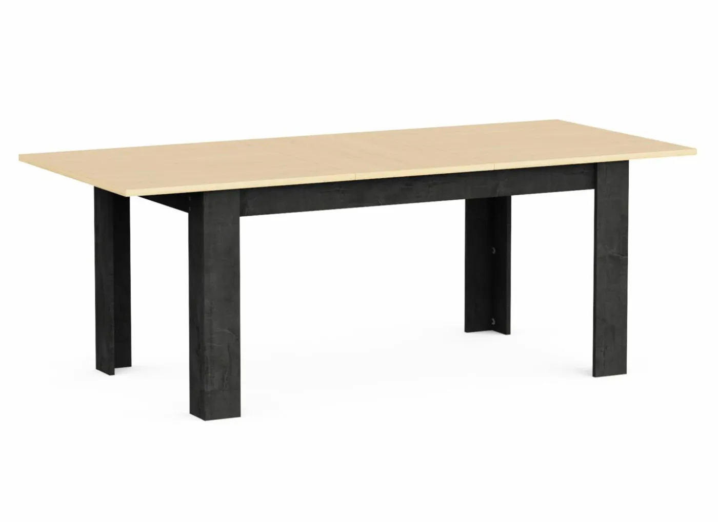 Tafel Kent 155/205x90cm - decor - chêne de fil & sidewalk