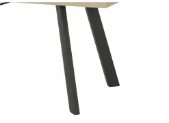 Tafel Log 159/198x84,5cm - melamine - bruin