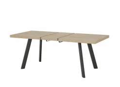Tafel Log 159/198x84,5cm - melamine - bruin