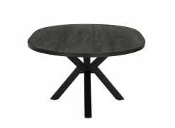 Tafel Mauri 200x115cm - eik massief - zwart