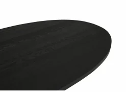 Tafel Mauri 250x128cm - eik massief - zwart