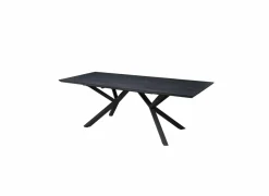 Tafel Rhine 160/220x90cm - melamine - zwart