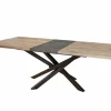 Tafel Sacha 190/240x100cm - melamine & metaal - canyon oak