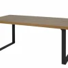Tafel Samuel 200x95cm - decor - denver eik & zwart