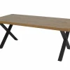 Tafel Samuel 200x95cm - decor - denver eik & zwart