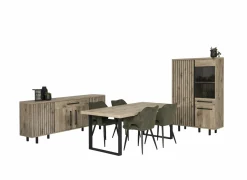 Tafel Stefan Tim 200x100cm - melamine - canyon oak