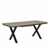 Tafel Tibo 190/250x100cm - melamine - french oak
