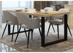 Tafel Valencia 180x98cm - melamine - lichte eik