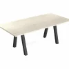 Tafel Veneto  200x100cm - HPL - greige travertin & antraciet