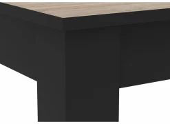 Tafel Wayne 140x90cm - decor - eik & zwart