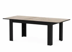 Tafel Wayne 155/205x90cm - decor - eik & zwart