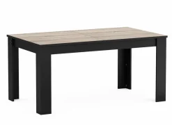 Tafel Wayne 155/205x90cm - decor - eik & zwart