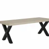 Tafel 226x100cm - decor - natuurlijke olm