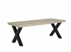 Tafel 226x100cm - decor - natuurlijke olm