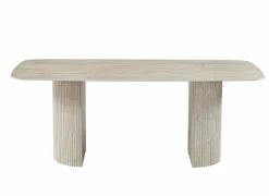 Tafel 200x100cm - keramiek - beige travertin look