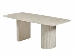 Tafel 200x100cm - keramiek - beige travertin look