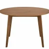 Tafel Ø120x76cm - walnoot fineer - bruin
