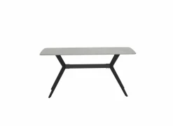Tafel Zins 160x90cm - metaal - glossy Italian grey