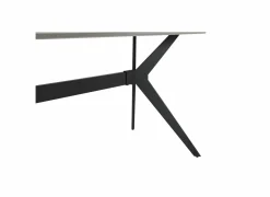 Tafel Zins 160x90cm - metaal - glossy Italian grey