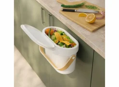 Tafelafvalemmer Bellwood Compost 4L - kunststof - wit