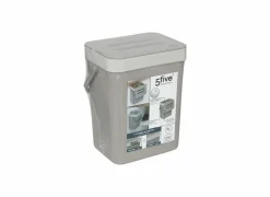 Tafelafvalemmer Compost 5L - kunststof - taupe